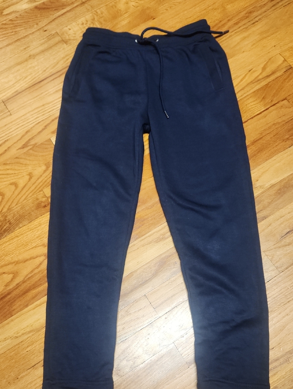 Navy Blue Drawstring Jogger Sweatpants, 14/16, EUC